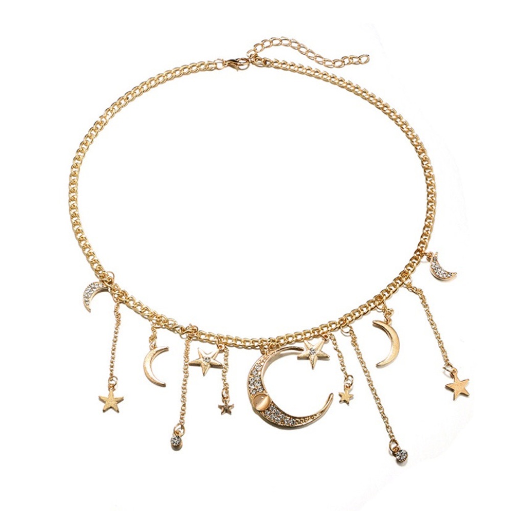 🌙NWT Moon and Stars Necklace - Picture 4 of 11